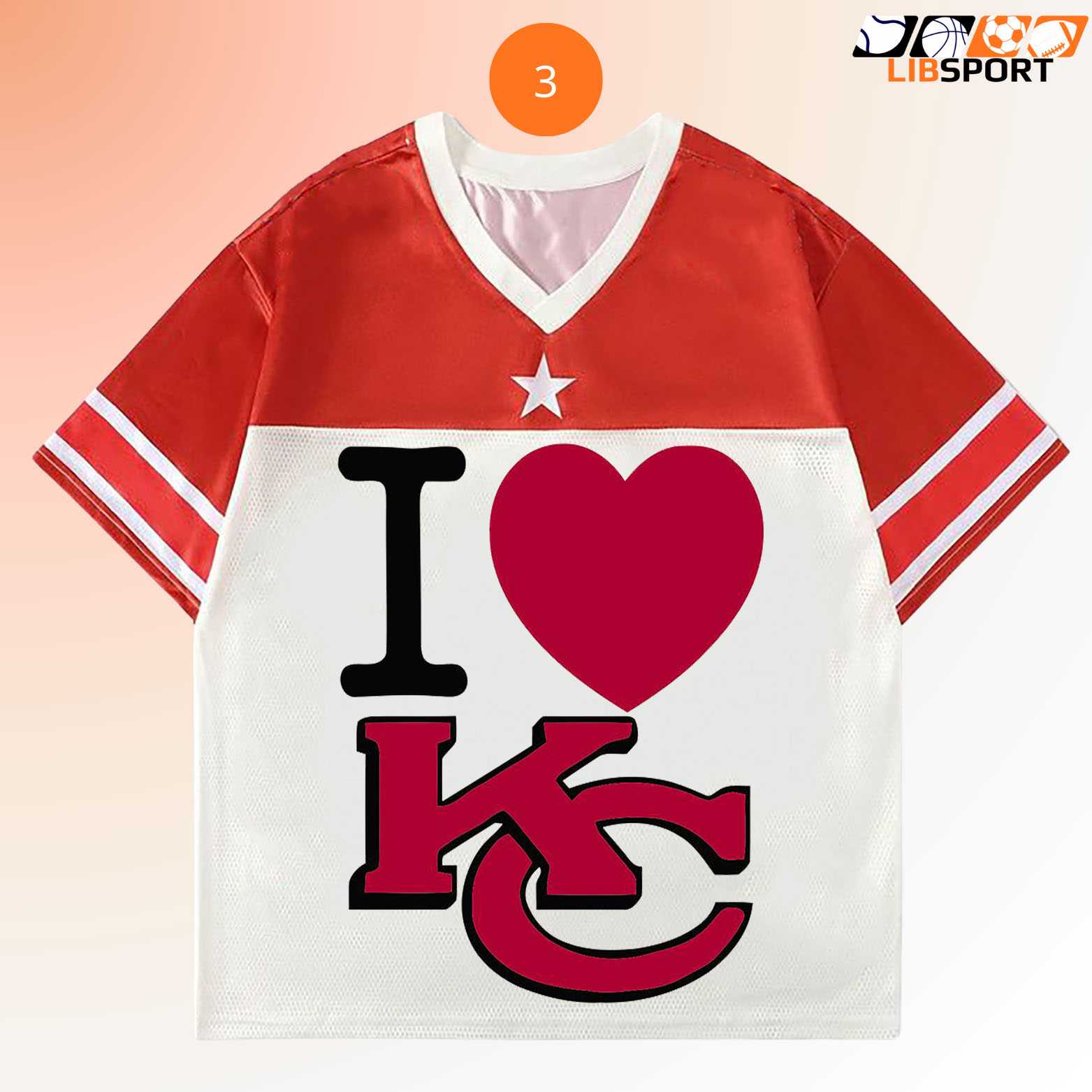 Love Kansas City Chiefs Jersey, Football Supporter Shirt, Unisex Fan Gear Merch Tee